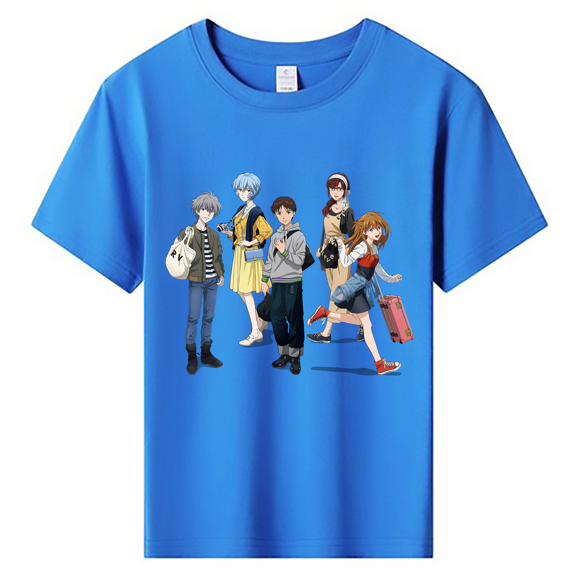 （画像用） EVA 新世紀エヴァンゲリオン 綿100％キッズTシャツ（フロントプリント）